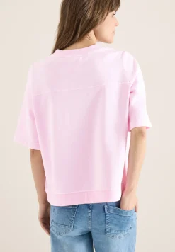 Kurzarm Sweatshirt im Garment dye Look