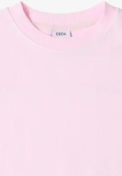Kurzarm Sweatshirt im Garment dye Look