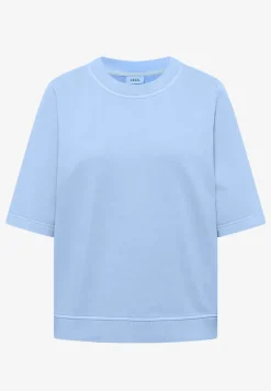 Kurzarm Sweatshirt im Garment dye Look