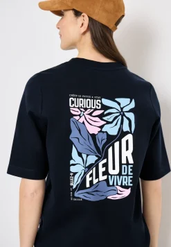 Kurzarm Sweatshirt mit Backprint