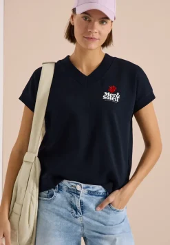 Kurzarm Sweatshirt mit Backprint