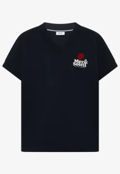 Kurzarm Sweatshirt mit Backprint