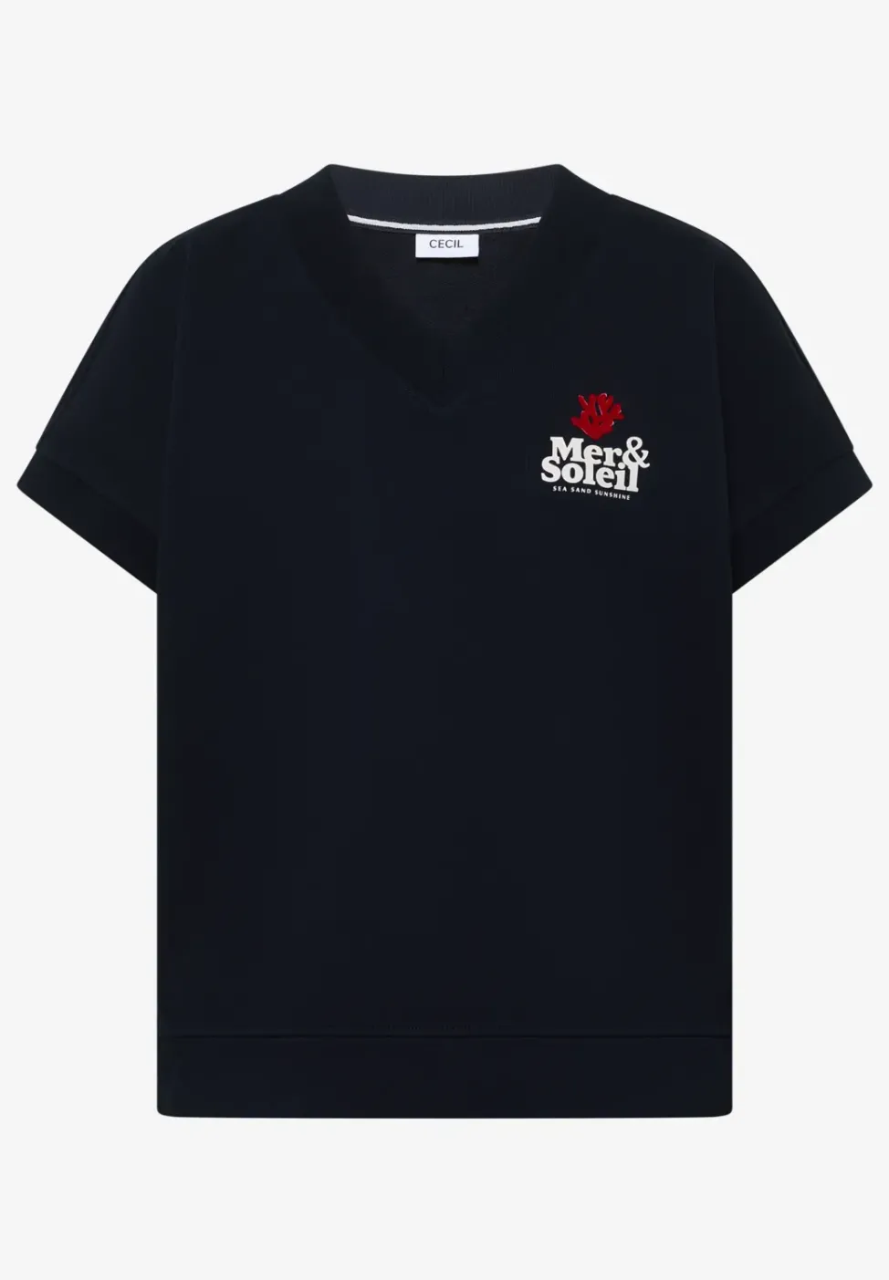 Kurzarm Sweatshirt mit Backprint