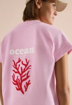 Kurzarm Sweatshirt mit Backprint