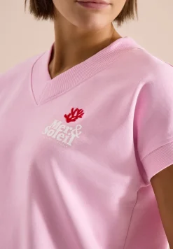 Kurzarm Sweatshirt mit Backprint
