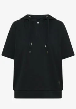 Kurzarm Sweatshirt mit Kapuze