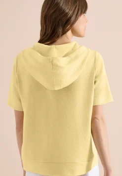 Kurzarm Sweatshirt mit Kapuze