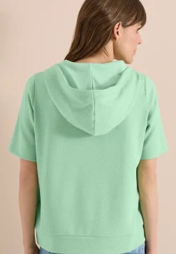 Kurzarm Sweatshirt mit Kapuze