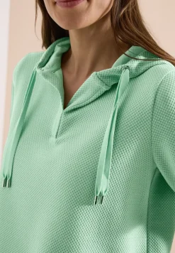 Kurzarm Sweatshirt mit Kapuze