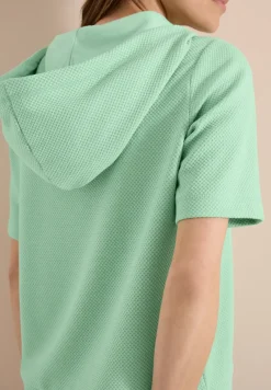 Kurzarm Sweatshirt mit Kapuze