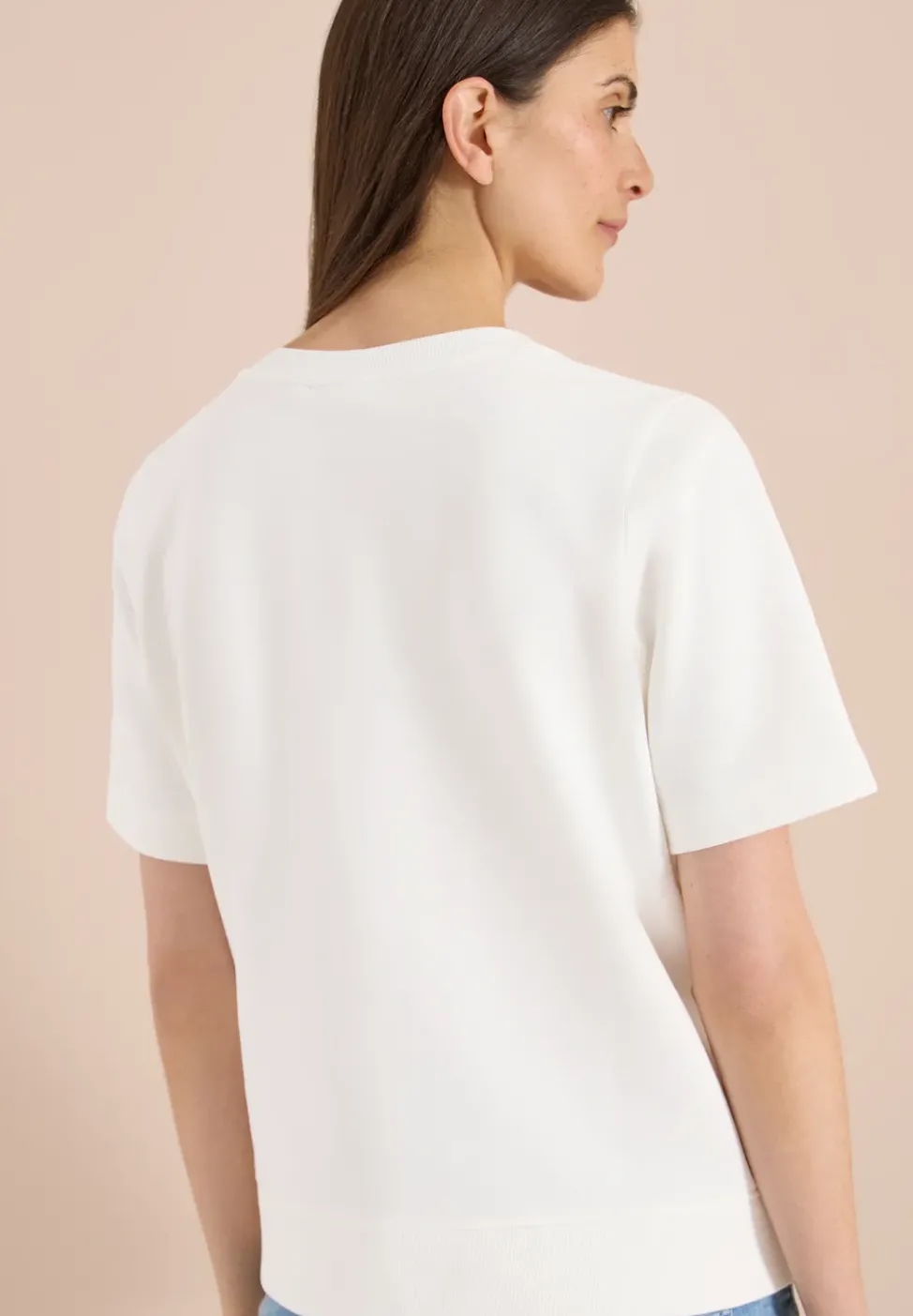 Kurzarm Sweatshirt mit Rundhals
