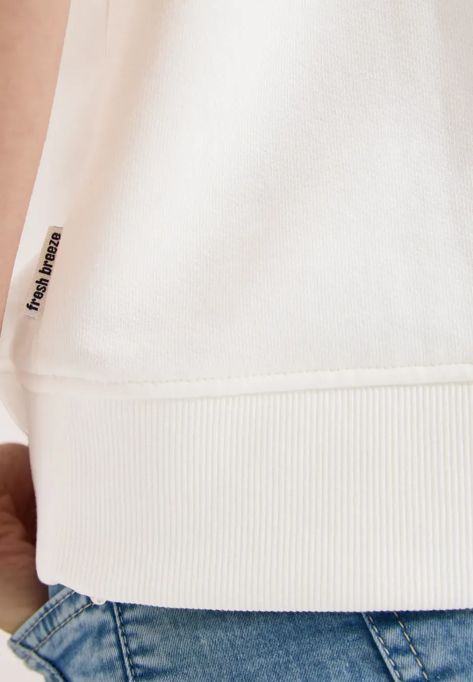 Kurzarm Sweatshirt mit Rundhals