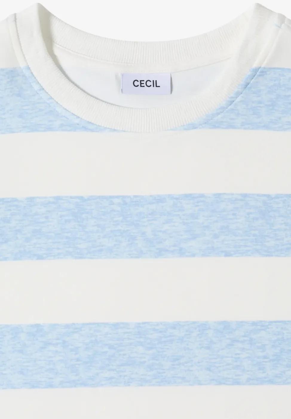 Kurzarm Sweatshirt mit Streifen