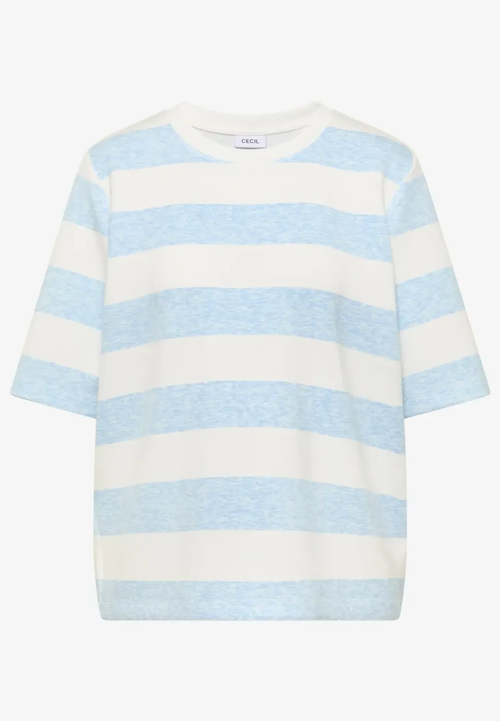 Kurzarm Sweatshirt mit Streifen