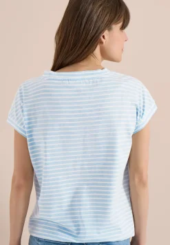 Kurzarm T-Shirt mit elastischem Saum