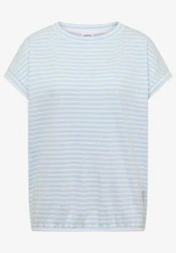Kurzarm T-Shirt mit elastischem Saum