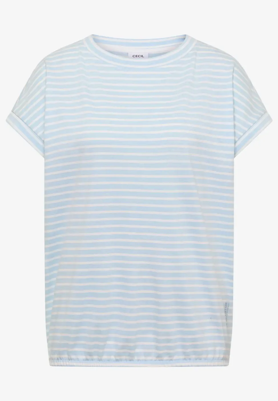 Kurzarm T-Shirt mit elastischem Saum