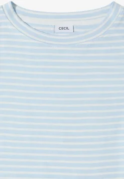 Kurzarm T-Shirt mit elastischem Saum