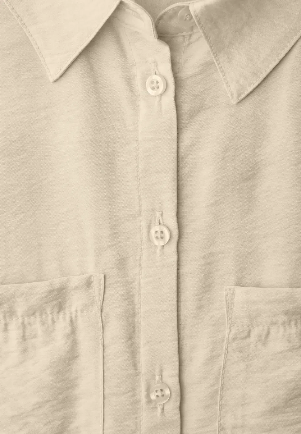 Kurzarm Bluse mit Elastiksaum