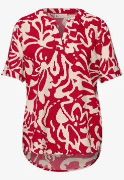 Kurzarm Bluse mit floralem Muster