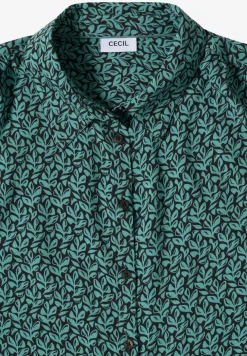 Kurzarm Bluse mit Knopfleiste