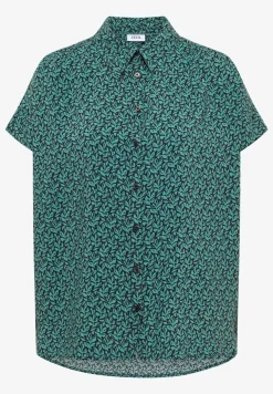 Kurzarm Bluse mit Knopfleiste