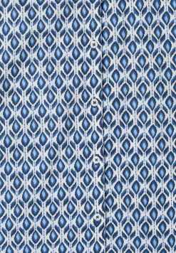 Kurzarm Bluse mit Minimal Print