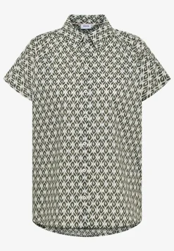 Kurzarm Bluse mit Minimal Print