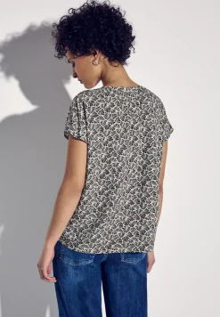 Kurzarmbluse mit Print