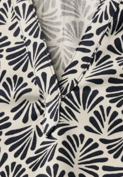 Kurzarmbluse mit Print