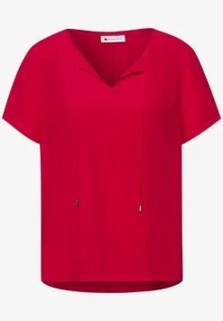 Kurzarm Bluse mit String-Detail