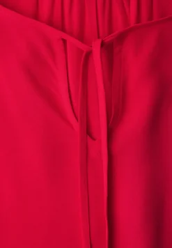 Kurzarm Bluse mit String-Detail