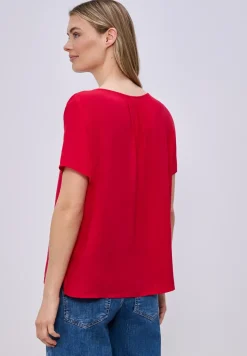 Kurzarm Bluse mit String-Detail