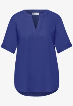Kurzarm Bluse mit Turn-Up