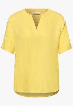 Kurzarm Bluse mit Turn-Up