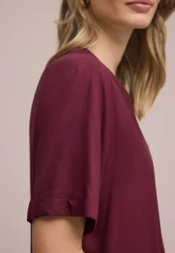 Kurzarm Bluse mit Turn-Up