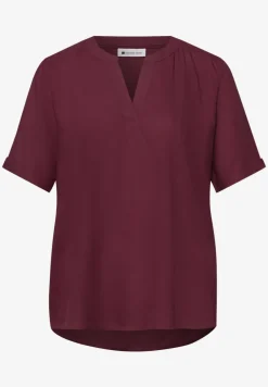 Kurzarm Bluse mit Turn-Up