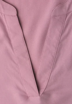 Kurzarm Bluse mit Turn-Up