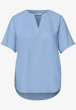 Kurzarm Bluse mit Turn-Up