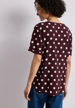 Kurzarm Bluse mit Turn-Up