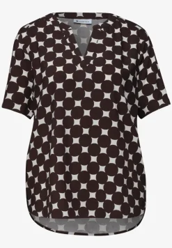 Kurzarm Bluse mit Turn-Up