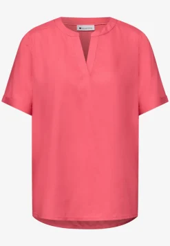 Kurzarm Bluse mit Turn-Up