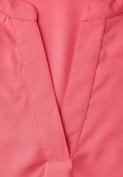 Kurzarm Bluse mit Turn-Up
