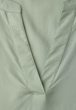 Kurzarm Bluse mit Turn-Up