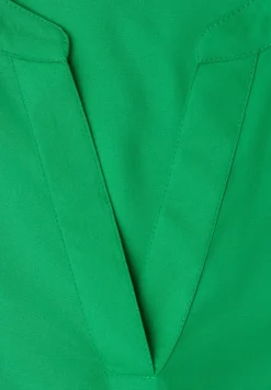 Kurzarm Bluse mit Turn-Up