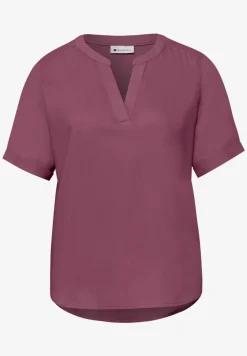 Kurzarm Bluse mit Turn-Up