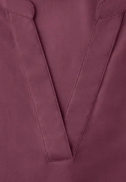 Kurzarm Bluse mit Turn-Up