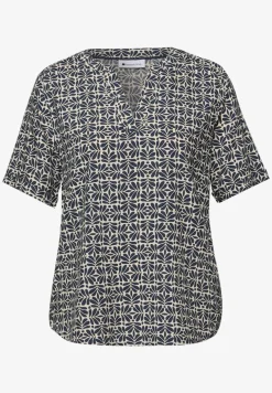Kurzarm Bluse mit Turn-Up