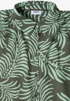 Kurzarm Hemdbluse mit Print