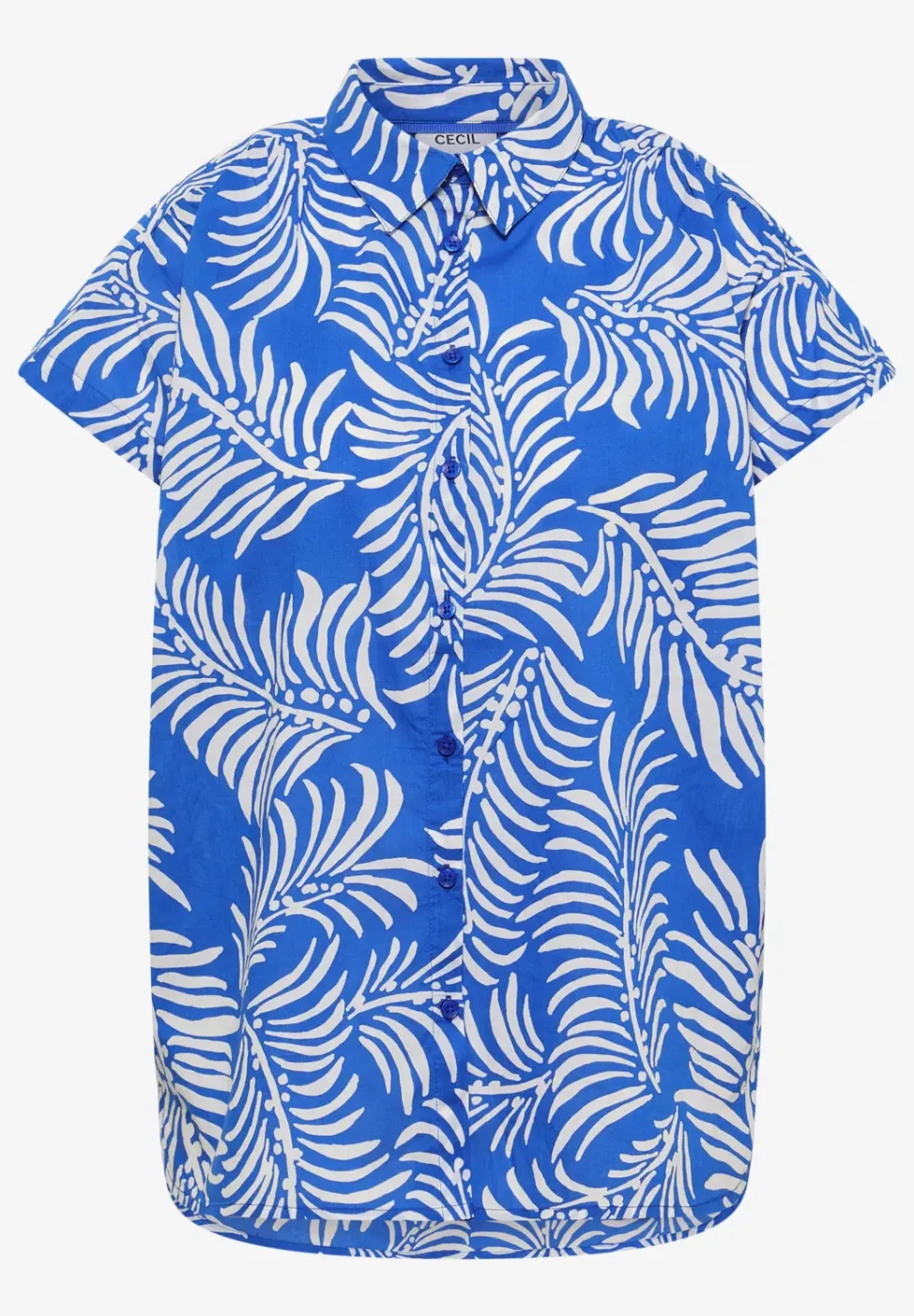 Kurzarm Hemdbluse mit Print